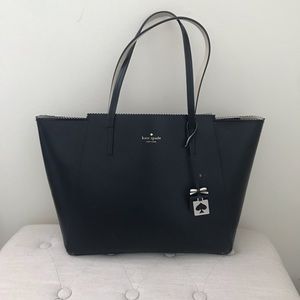 Black Structured Kate Spade Tote